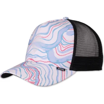 Petten gebogen wit snapback van Djinns
