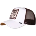 djinns-lazy-sunday-coffee-club-hft-hvid-og-brun-trucker-kasket