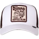djinns-lazy-sunday-coffee-club-hft-hvid-og-brun-trucker-kasket