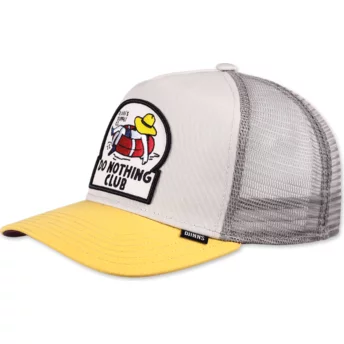 Djinns Do Nothing Club HFT DNC New 1.6 Grey and Yellow Trucker Hat