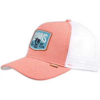 Djinns Do Nothing Club HFT DNC SunnyFab Pink and White Trucker Hat