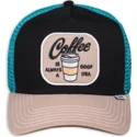 casquette-trucker-noire-bleue-et-marron-coffe-is-always-a-good-idea-hft-food-djinns