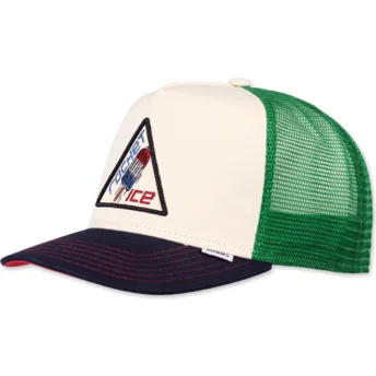 Petten gebogen wit snapback Rocket Ice HFT Food van Djinns