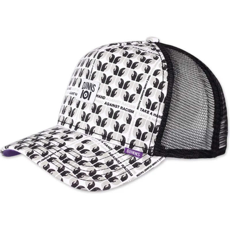 petten-gebogen-wit-snapback-take-a-hand-against-racism-hft-ioi-van-djinns