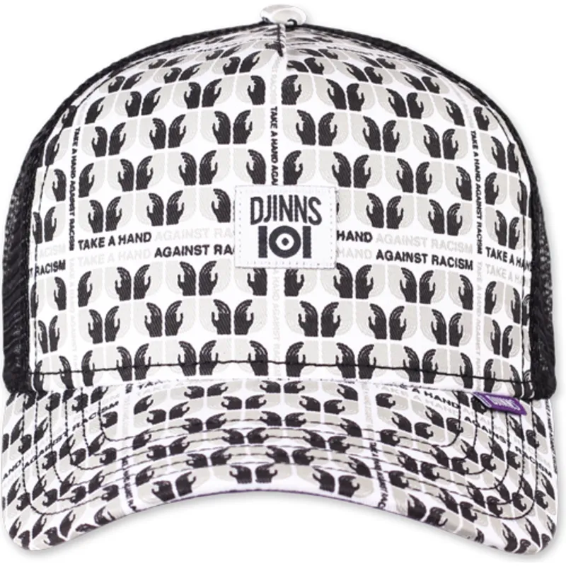 petten-gebogen-wit-snapback-take-a-hand-against-racism-hft-ioi-van-djinns