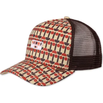 Petten gebogen bruin snapback Unity In Diversity HFT IOI van Djinns
