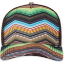 petten-gebogen-bruin-snapback-hft-psycho-zigzag-van-djinns