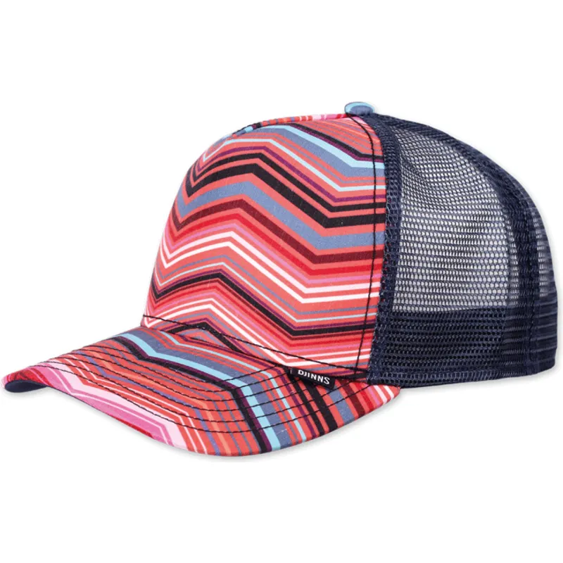 petten-gebogen-marineblauw-snapback-hft-psycho-zigzag-van-djinns