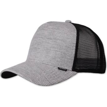 Gorra trucker grigia e nera HFT WaffleJersey di Djinns