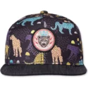 petten-plat-zwart-snapback-gepard-linen-van-djinns