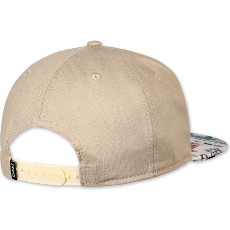 petten-plat-beige-snapback-gepard-linen-rev-van-djinns