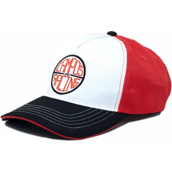 Casquette courbée blanche, rouge et noire ajustable Campos Racing 1998 Kimoa