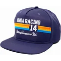 casquette-plate-bleue-marine-ajustable-racing-14-kimoa