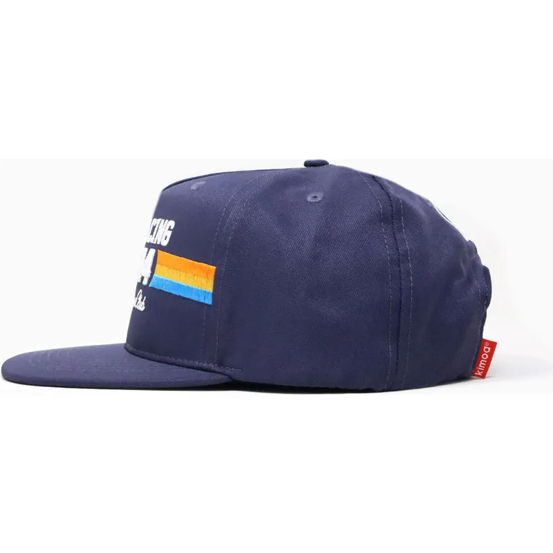 petten-plat-marineblauw-verstelbaar-racing-14-van-kimoa