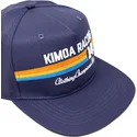 casquette-plate-bleue-marine-ajustable-racing-14-kimoa