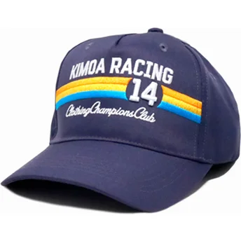 Petten gebogen marineblauw verstelbaar Racing 14 van Kimoa