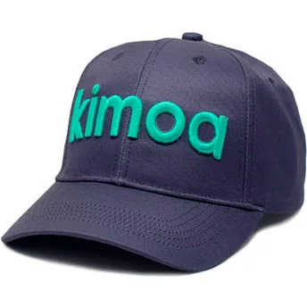 Kimoa Curved Brim Logo Navy Blue Adjustable Cap