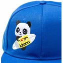 casquette-plate-bleue-snapback-panda-by-domingo-zapata-kimoa