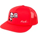 casquette-plate-rouge-snapback-panda-by-domingo-zapata-kimoa