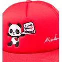 casquette-plate-rouge-snapback-panda-by-domingo-zapata-kimoa