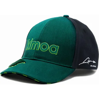 petten-gebogen-groen-verstelbare-band-fernando-alonso-van-aston-martin-formula-1-van-kimoa