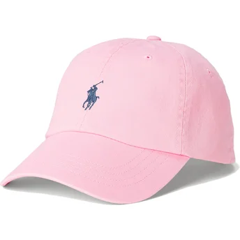 Petten gebogen roze verstelbare band Cotton Chino Classic Sport van Polo Ralph Lauren