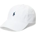 weisse-verstellbare-curved-cap-mit-blauem-logo-cotton-chino-classic-sport-von-polo-ralph-lauren