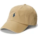 casquette-courbee-marron-ajustable-avec-logo-bleu-marine-cotton-chino-classic-sport-polo-ralph-lauren