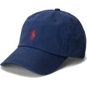 casquette-courbee-bleue-marine-ajustable-avec-logo-rouge-cotton-chino-classic-sport-polo-ralph-lauren