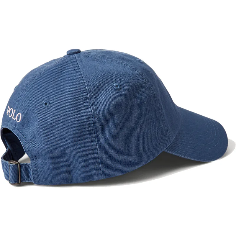 Casquette courbée rose ajustable avec logo bleu Cotton Chino Classic Sport  Polo Ralph Lauren