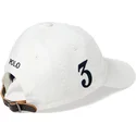 hvid-justerbar-buet-kasket-med-sort-big-pony-logo-chino-classic-sport-fra-polo-ralph-lauren