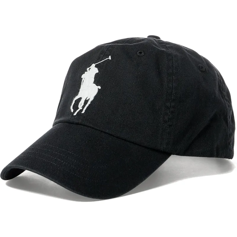 petten-gebogen-zwart-verstelbare-band-big-pony-chino-classic-sport-van-polo-ralph-lauren