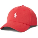 petten-gebogen-rood-snapback-ponte-darted-modern-sport-van-polo-ralph-lauren