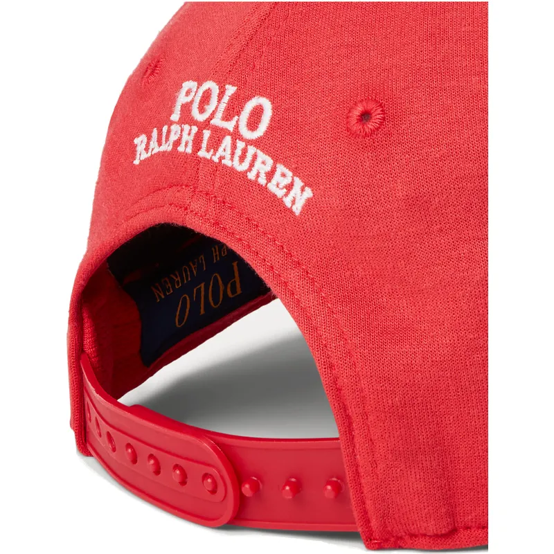 petten-gebogen-rood-snapback-ponte-darted-modern-sport-van-polo-ralph-lauren
