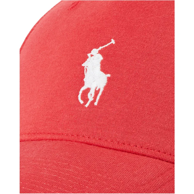 petten-gebogen-rood-snapback-ponte-darted-modern-sport-van-polo-ralph-lauren