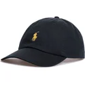 petten-gebogen-zwart-verstelbaar-dorado-cotton-chino-classic-sport-van-polo-ralph-lauren