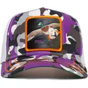 casquette-trucker-camouflage-violette-canard-odd-lil-strange-duck-the-farm-goorin-bros