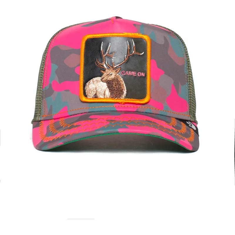 petten-gebogen-camouflage-snapback-rosa-game-on-elk-season-dreams-the-farm-van-goorin-bros petten-gebogen-camouflage-snapback-rosa-game-on-elk-season-dreams-the-farm-van-goorin-bros