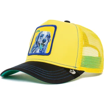 goorin-bros-trucker-cap-gelb-und-schwarz-labrador-retriever-loyal-doggy-trip-the-farm
