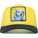 casquette-trucker-jaune-et-noire-chien-labrador-retriever-loyal-doggy-trip-the-farm-goorin-bros