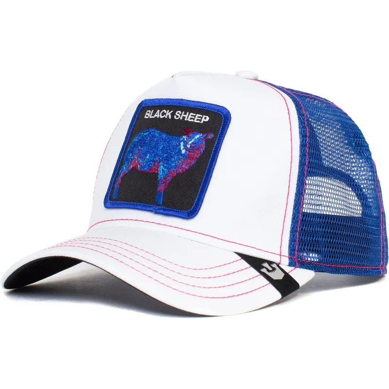 petten-gebogen-wit-snapback-black-sheep-trip-the-farm-van-goorin-bros