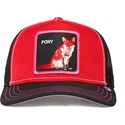 casquette-trucker-rouge-et-noire-renard-foxy-fox-trip-the-farm-goorin-bros