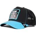 casquette-trucker-noire-et-bleue-tigre-tiger-blue-streak-the-farm-goorin-bros