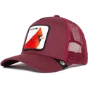 petten-gebogen-rood-snapback-handsome-truckin-the-farm-van-goorin-bros