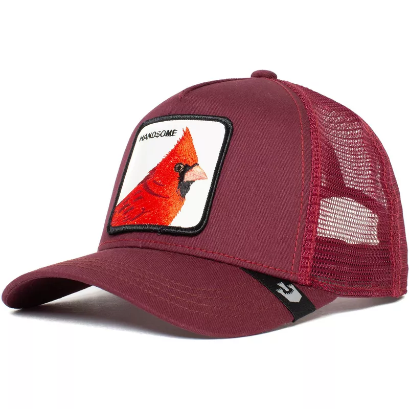 goorin-bros-bird-handsome-truckin-the-farm-maroon-trucker-hat