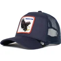 cappellino-trucker-blu-marino-aquila-freedom-truckin-the-farm-di-goorin-bros