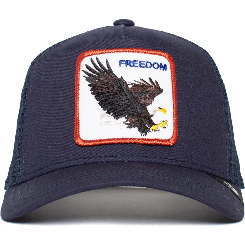 petten-gebogen-marineblauw-snapback-freedom-truckin-the-farm-van-goorin-bros