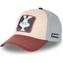 capslab-bugs-bunny-bu6-looney-tunes-beige-marinbla-och-rod-snapback-bojd-keps