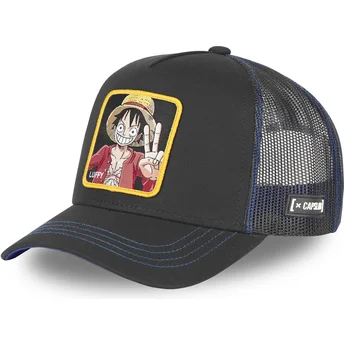 Sort trucker kasket Monkey D. Luffy OP2 LUF1 One Piece fra Capslab