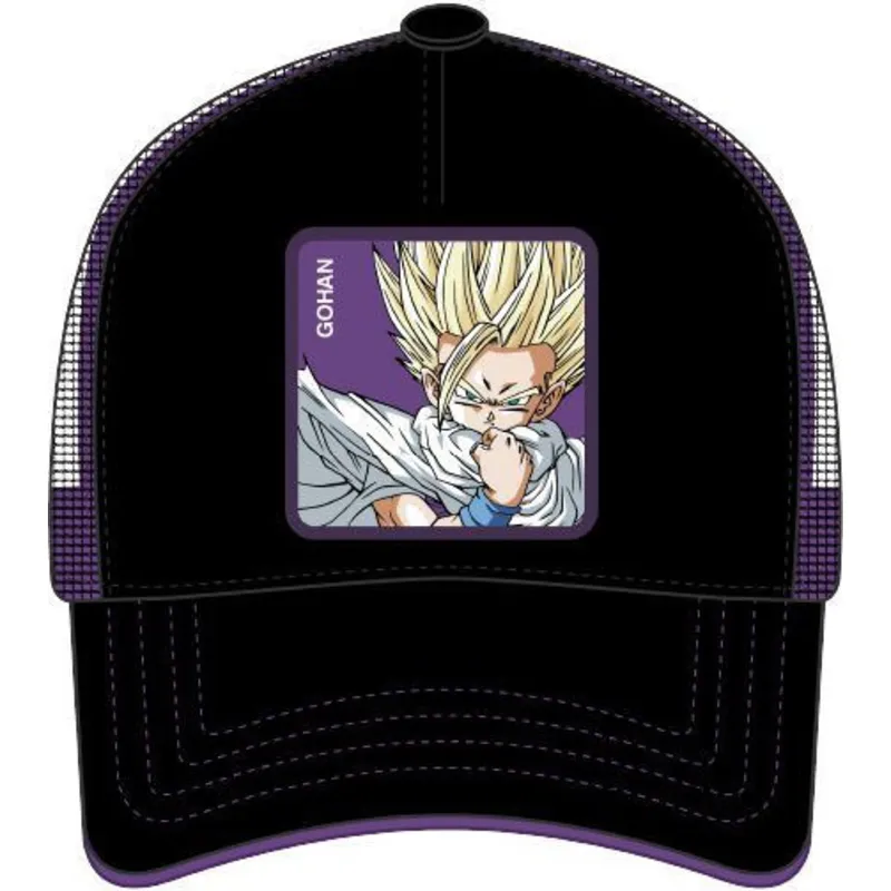 petten-gebogen-zwart-snapback-super-saiyan-2-goh1-son-gohan-dragon-ball-van-capslab